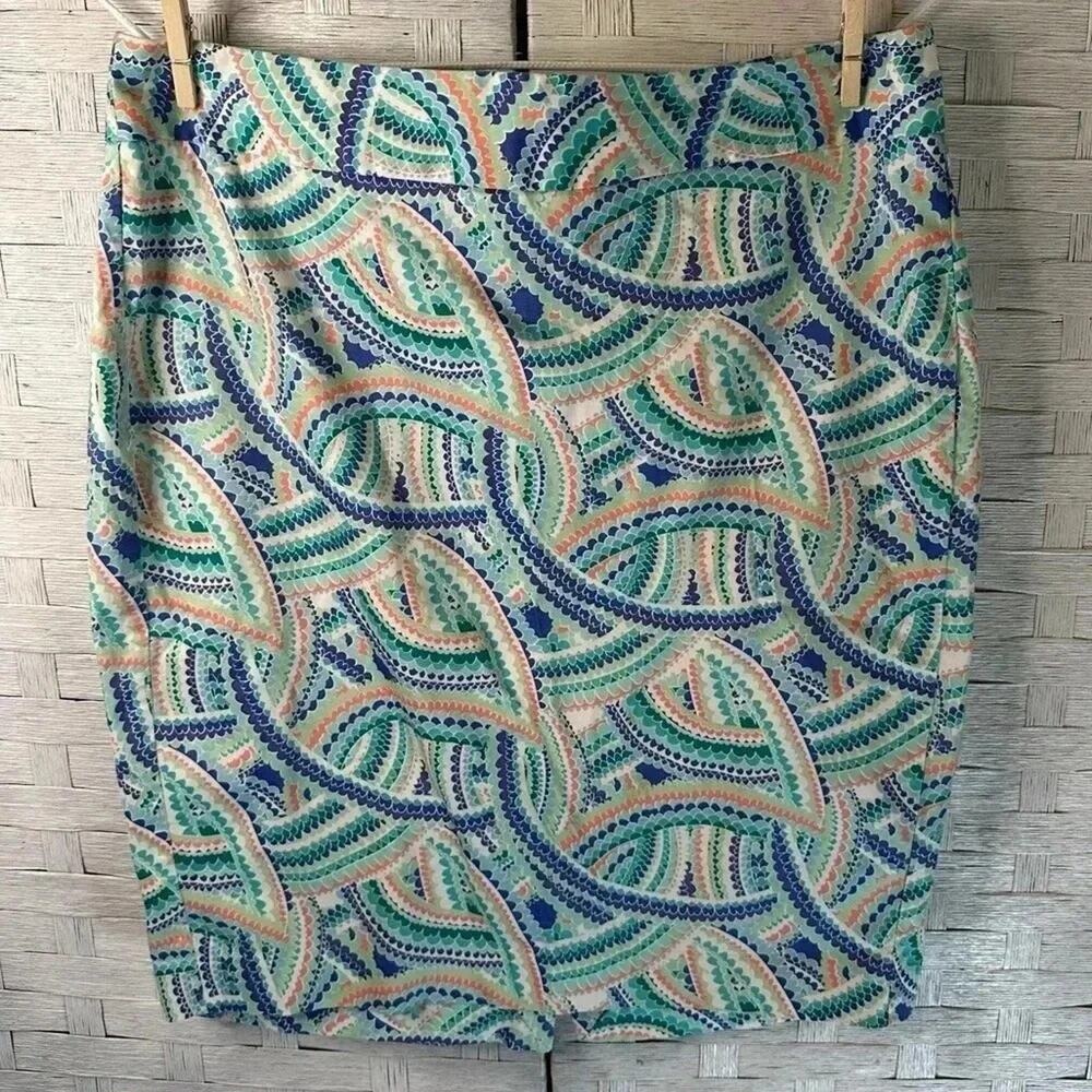 Lane Bryant Womens Skirt pastel colorful pencil business casual spring plus size